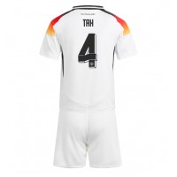 Nemecko Jonathan Tah #4 Domáci Detský futbalový dres ME 2024 Krátky Rukáv (+ trenírky)